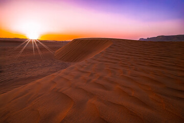 sand dunes in the desert
