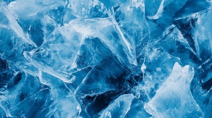 Obraz premium Frozen Blue Ice Background