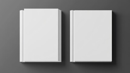 Minimalist White Books on Dark Background