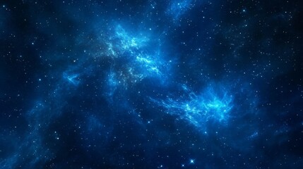 Cosmic Blue Nebula