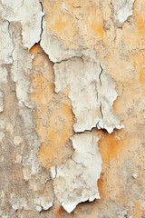 Abstract Stucco Texture, Weathered Wall with peeling paint, Cracked Paint Surface Grunge Background with copy space for presentation background, print, web, banner