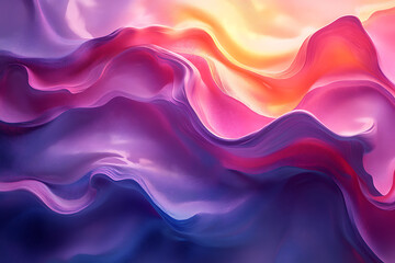 Obraz premium Dynamic and vibrant abstract liquid artwork, featuring a swirling mix of bold, vivid colors with fluid shapes and patterns. 