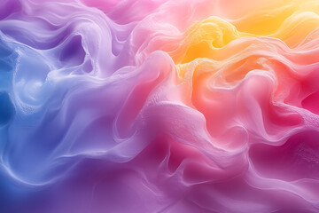 Obraz premium 3D rendering of exquisite liquid multi-colored paints swirling in water, creating a vibrant, dynamic background with fluid, artistic motion. 