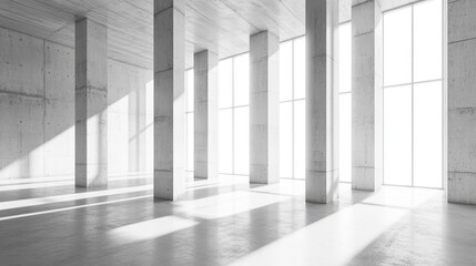 Modern Minimalist Interior with Natural Light