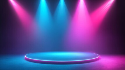 Colorful Stage Lighting Background