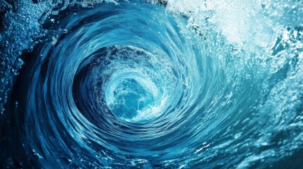 Swirling Ocean Waves