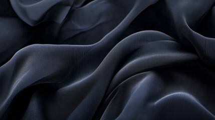 Elegant Dark Satin Fabric