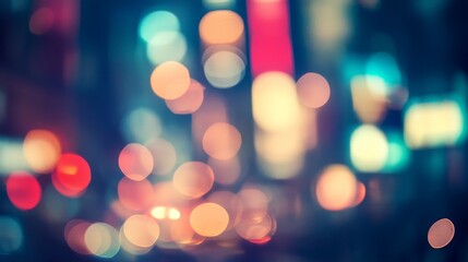 Fototapeta premium Abstract City Lights in Motion