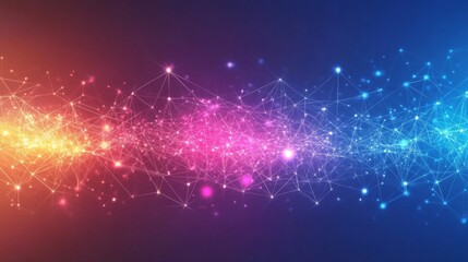 Vibrant Abstract Network Background