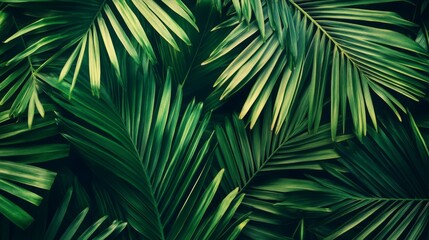 Lush Green Tropical Leaves