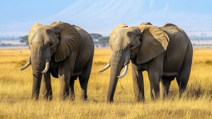 Majestic Elephants in the Wild