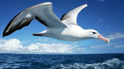 Obraz premium Majestic Albatross in Flight