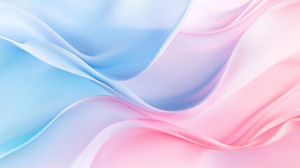Soft pastel abstract waves in pink and