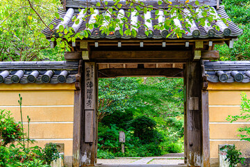 京都、浄瑠璃寺の山門