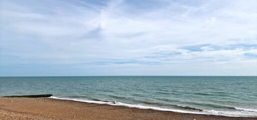 Beach outcrop under big sky