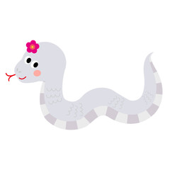 可愛いヘビのイラスト