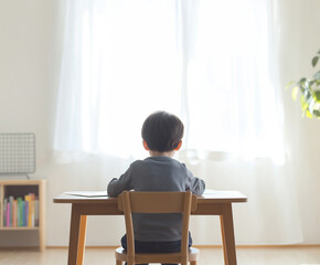 Child Reading in Natural Light