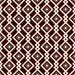 Ethnic, tribal seamless surface pattern. Repeated diamonds and rhombuses motif. Folk background. Folkloric wallpaper. Geometric ornament. Geo digital paper, textile print. Vector art