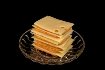Käsescheiben auf Cracker