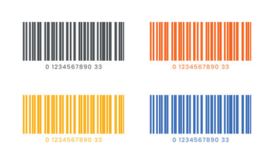 Vector Barcode Scanner Icon In Multiple Color