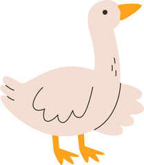 Cute Goose Giving Wing