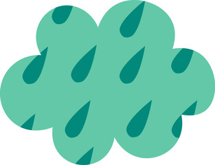 Sky Cloud With Rain Pattern