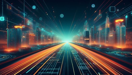 A digital transformation roadmap with key milestones and objectives   