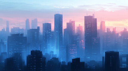 Fototapeta premium 都市の風景や高層ビル