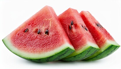 Watermelon isolated on white background, full depth of field
