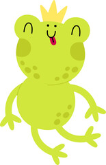 Cute Frog Queen Character