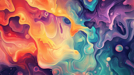 An abstract colorful psychedelic background. generative ai. Psychedelic. Illustration