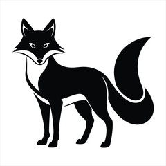 fox silhouette vector