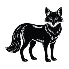 fox silhouette vector