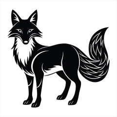 fox silhouette vector