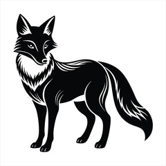 fox silhouette vector