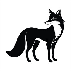 fox silhouette vector