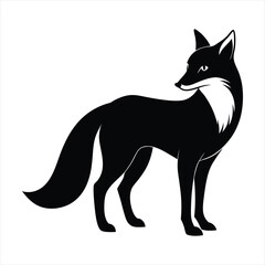 fox silhouette vector