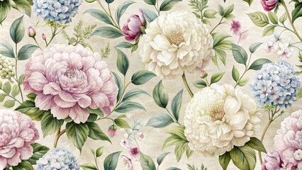 Elegant Peonies And Hydrangeas Sophisticated