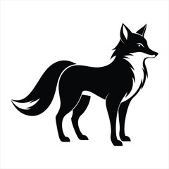 fox silhouette vector