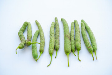 Piper betle fruit is long-shaped. can be used as a traditional medicine ingredient