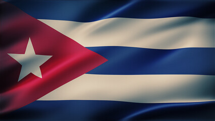  Cuba Flag 8K Zoom in