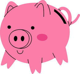 Piggy Bank Coin Container