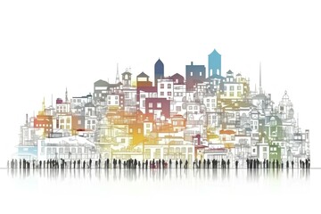 Obraz premium city in the city
