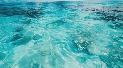 Crystal Clear Turquoise Ocean Water
