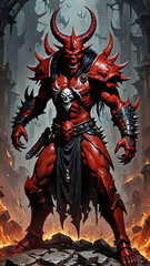 Abstraktion Rot negativ nonchalant 9x16. Hintergrund für das Design 5.