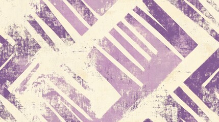 Fototapeta premium This beautifully crafted pattern blends lilac and soft beige hues with distressed effects, making it an excellent choice for contemporary textiles, stylish wallpapers, and various design uses