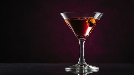 martini cocktail/alcoholic drink isolated in aesthetic background