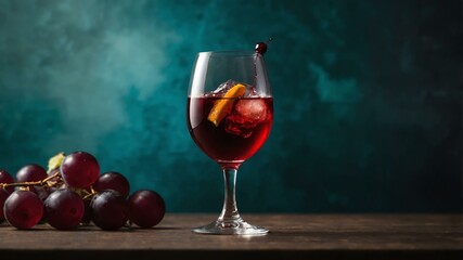port cocktail/alcoholic drink isolated in aesthetic background
