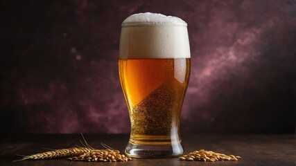 wheat beer cocktail/alcoholic drink isolated in aesthetic background