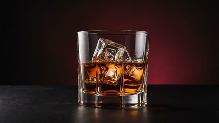 whiskey cocktail/alcoholic drink isolated in aesthetic background